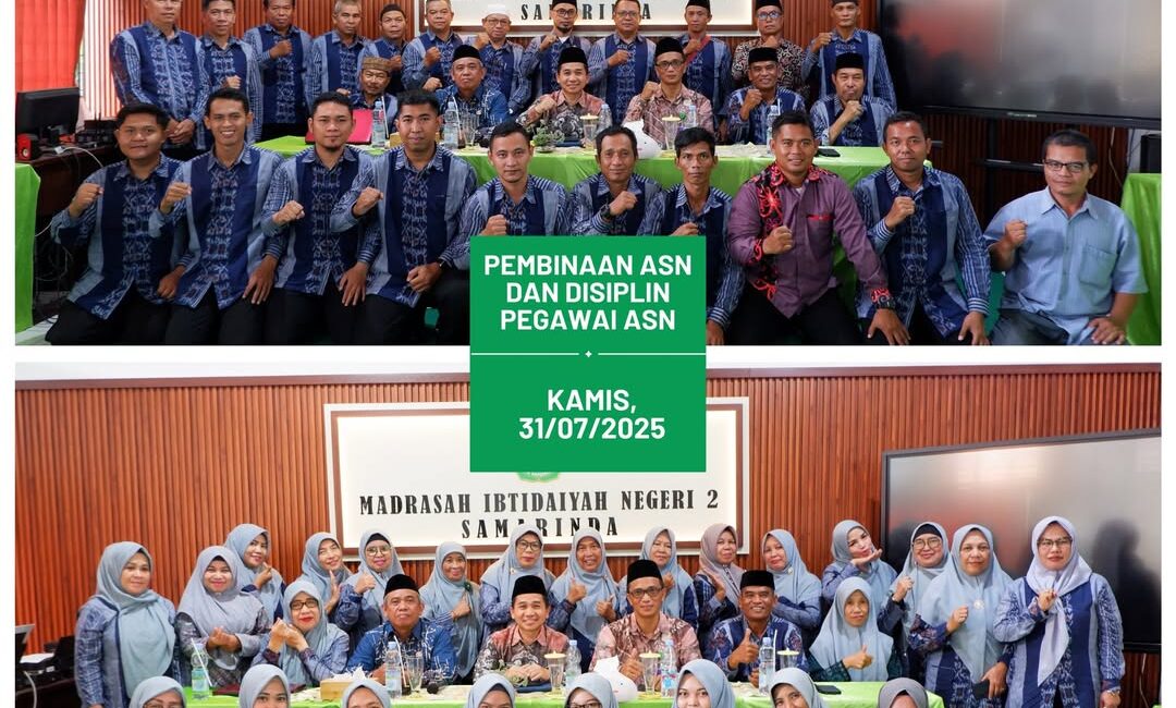 Dalam rangka meningkatkan kedisiplinan dan profesionalisme Aparatur Sipil Negara (ASN), MIN 2 Sa (3)