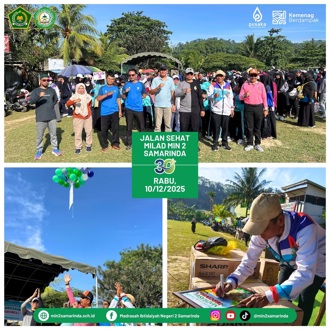 Dalam rangka memperingati Milad ke-30, MIN 2 Samarinda menyelenggarakan kegiatan Jalan Sehat pad (1)