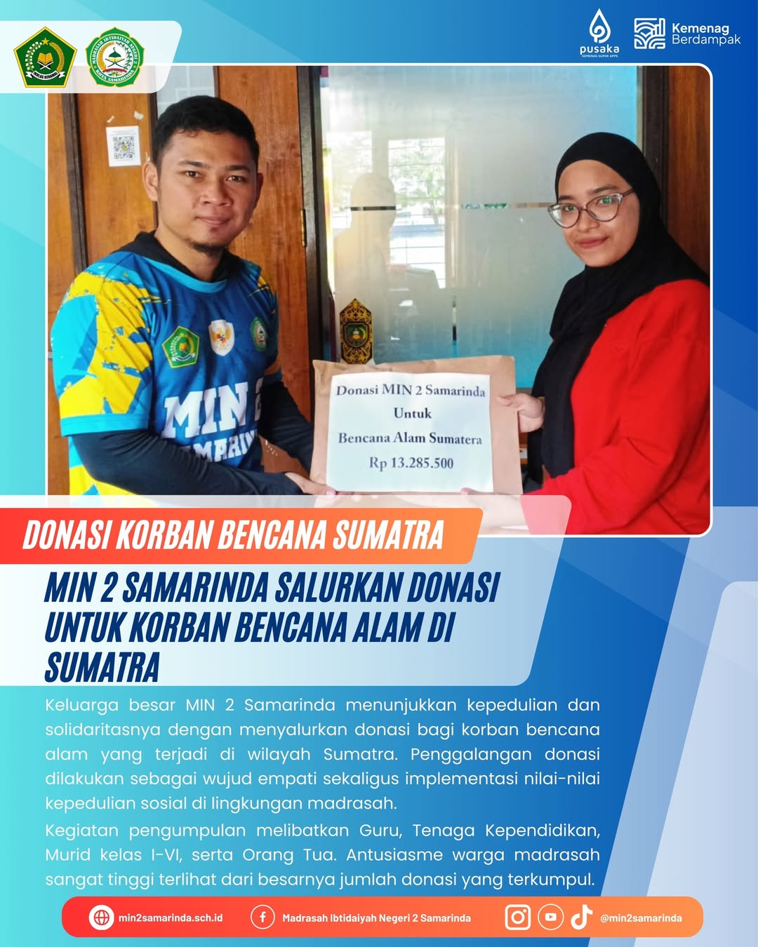 Terima kasih kepada donatur mudah-mudahan Allah SWT melimpahkan rahmat dan keberkahan yang telah