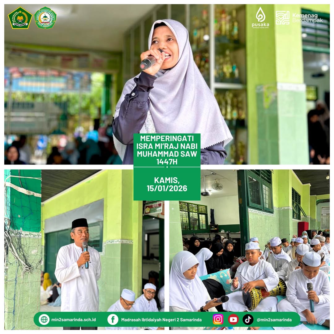 MIN 2 Samarinda menggelar peringatan Isra Mi’raj Nabi Muhammad SAW 1447 H dengan penuh khidmat d